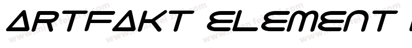 artfakt element bold字体转换